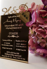 Acrylic wedding invitations - Craft Me Pretty (CMP Lasercraft - Perth Laser cutting)