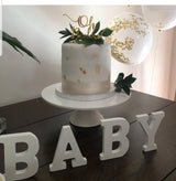 Oh baby cake topper - Craft Me Pretty (CMP Lasercraft - Perth Laser cutting)name cake topper, perth cake topper, silver acrylic cake topper, cake topper perth, 18th birthday cake topper, laser cut cake topper, personalised cake topper, perth cake topper, perth personalised cake topper
