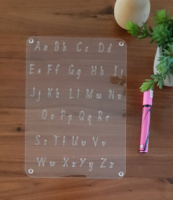 Abc write and wipe board - Craft Me Pretty (CMP Lasercraft - Perth Laser cutting)