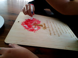 Flower/finger painting board - Craft Me Pretty (CMP Lasercraft - Perth Laser cutting)