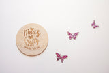 Personalised flatlay logo plaque - Craft Me Pretty (CMP Lasercraft - Perth Laser cutting)