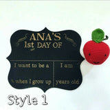 First day of school  chalk painted board (SOLD OUT) - Craft Me Pretty (CMP Lasercraft - Perth Laser cutting)