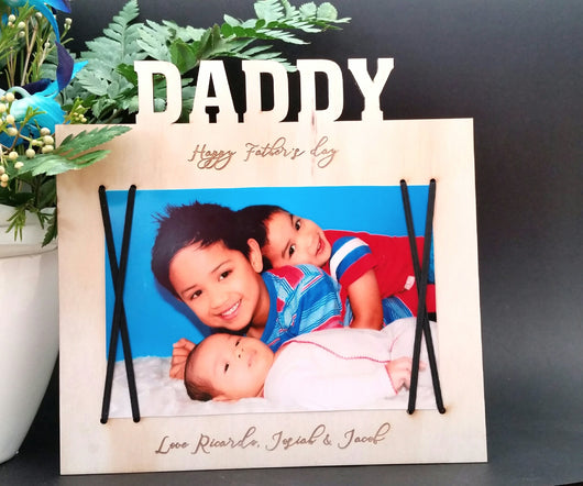 Father's day magnetic frame - Craft Me Pretty (CMP Lasercraft - Perth Laser cutting)