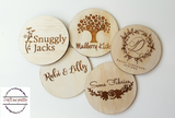 Personalised flatlay logo plaque - Craft Me Pretty (CMP Lasercraft - Perth Laser cutting)