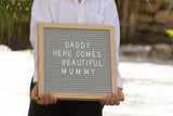 Petite Oak letter board - Craft Me Pretty (CMP Lasercraft - Perth Laser cutting)
