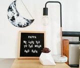 Petite Oak letter board - Craft Me Pretty (CMP Lasercraft - Perth Laser cutting)