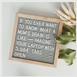 Petite Oak letter board - Craft Me Pretty (CMP Lasercraft - Perth Laser cutting)