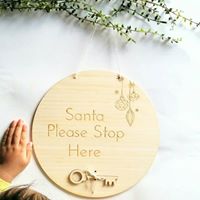 Santa sign - Craft Me Pretty (CMP Lasercraft - Perth Laser cutting)