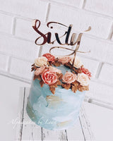 Sixty cake topper - Craft Me Pretty (CMP Lasercraft - Perth Laser cutting)name cake topper, perth cake topper, silver acrylic cake topper, cake topper perth, 18th birthday cake topper, laser cut cake topper, personalised cake topper, perth cake topper, perth personalised cake topper